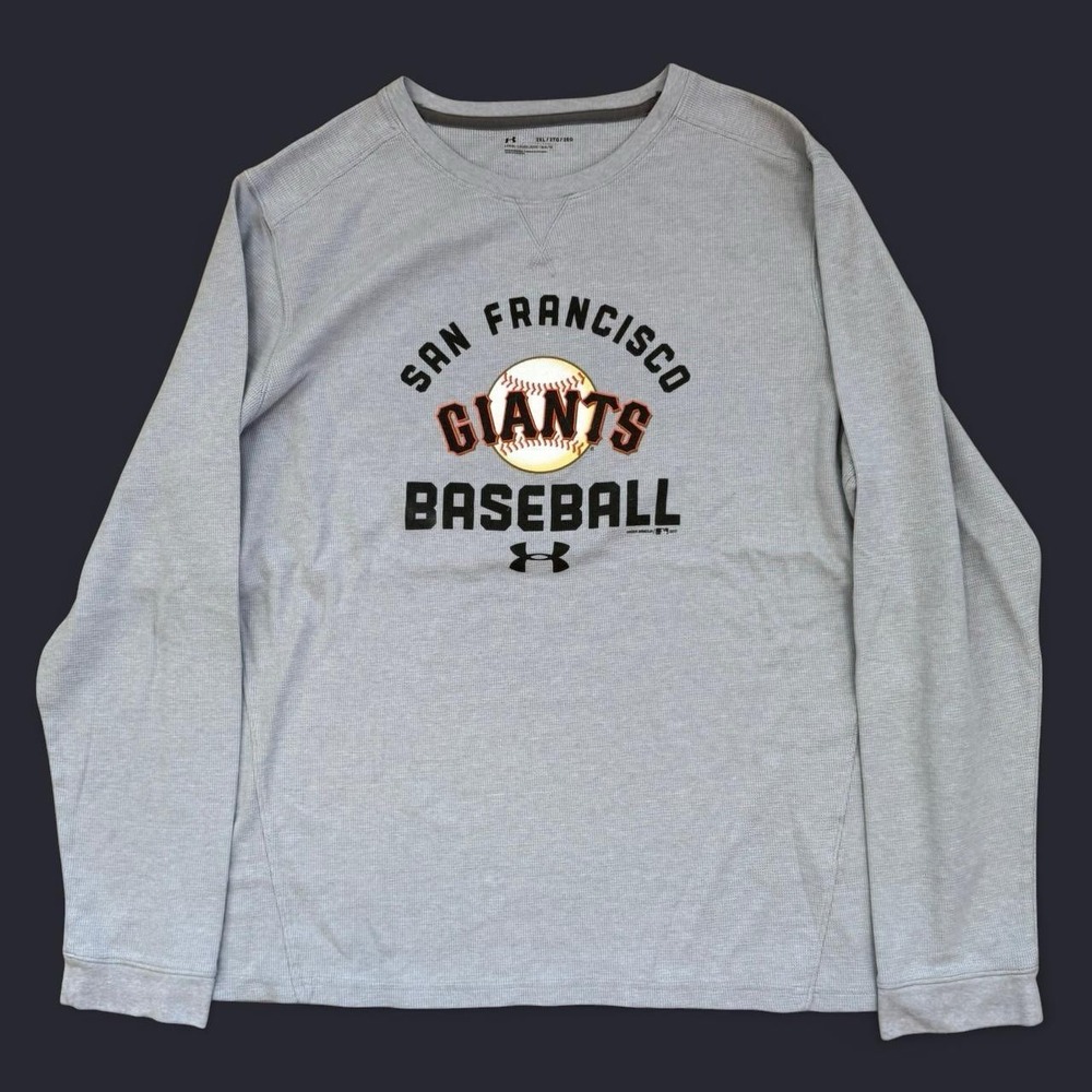 Under Armour San Francisco Giants Long Sleeve Grey Thermal Shirt Men's XXL MLB